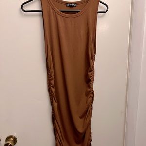 Orange rust body on dress